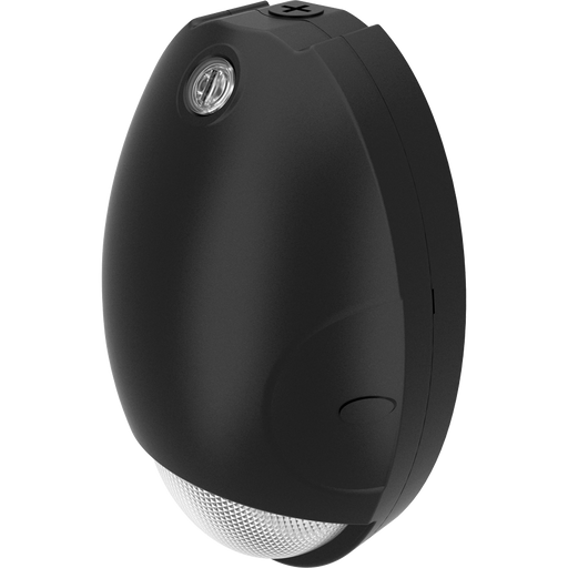 RAB Teardrop Mini Wall Pack 15W CCT Selectable 3000K/4000K/5000K 80 CRI 120-277V Black Battery Backup (DROPB/E)