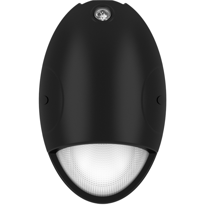 RAB Teardrop Mini Wall Pack 15W CCT Selectable 3000K/4000K/5000K 80 CRI 120-277V Black Battery Backup (DROPB/E)