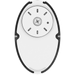 RAB Teardrop Mini Wall Pack 15W CCT Selectable 3000K/4000K/5000K 80 CRI 120-277V White Battery Backup (DROPW/E)