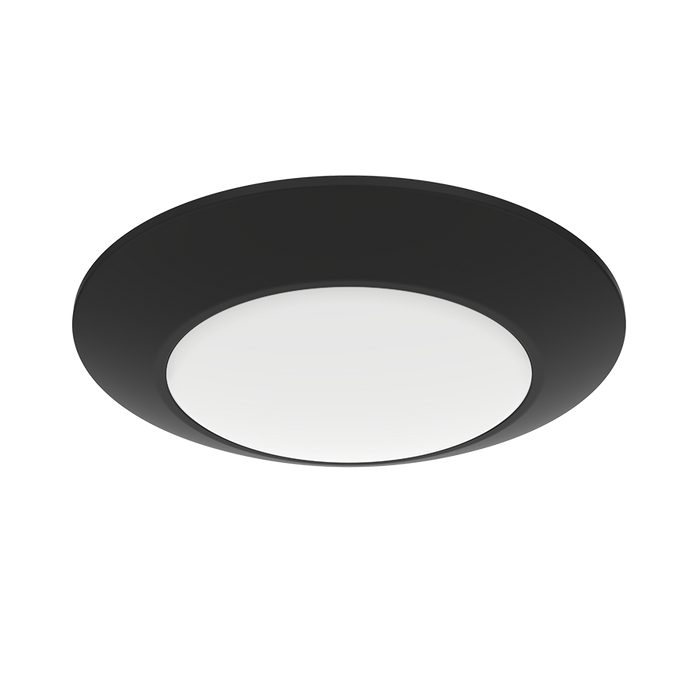 RAB Economy Disk 6 Inch 16W 90 CRI Round 3000K 1000Lm 120V Smooth Black (DSK34-6R16930120BS)