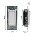 Leviton Decora Slide Dimmer Switch For Dimmable LED/CFL And Incandescent Lighting White (DSL01-1LW)