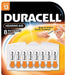 Duracell 4133366121 Hearing Aid Zinc Air 1.4V 8 Pack Blister (DA13B8)