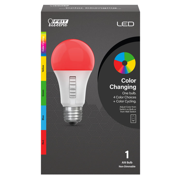 Feit Electric Color Changing A19 Party Bulb (A19/RGBY/6WY/LEDI)