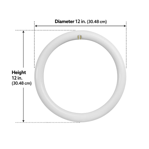 Feit Electric 12 Inch 20W [32W Equivalent] CCT Selectable 3500K/4000K/6500K G10Q T9 Direct Replacement Type A Non-Dimmable Circular LED Light (FC12/3CCT/LED)