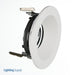 Halo 4 Inch Conical Reflector Open Full Overlap Matte White/White Flange (1440MWWF)