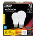 Feit Electric [75W Equivalent] A19 Bright White Dimmable General Purpose LED Bulb 2-Pack (OM75DM/930CA/2)