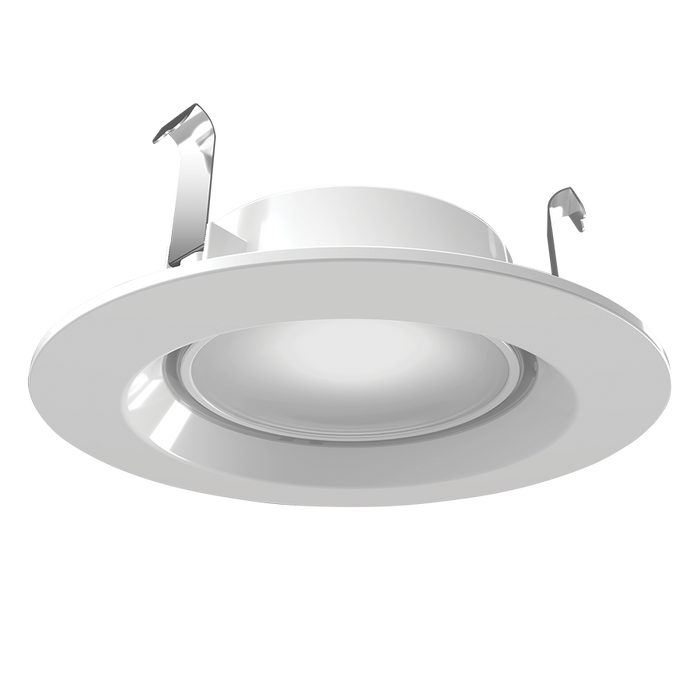 RAB 4 Inch Retrofit LED Downlight 7.5W CCT Selectable 2700K/3000K/3500K/4000K/5000K 120V Triac Smooth White With 5W Night Light (ECLPS4)