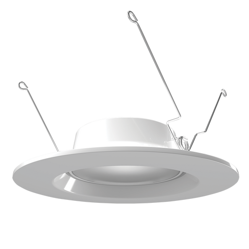 RAB 6 Inch Retrofit LED Downlight 9.5W CCT Selectable 2700K/3000K/3500K/4000K/5000K 120V Triac Smooth White With 5W Night Light (ECLPS6)