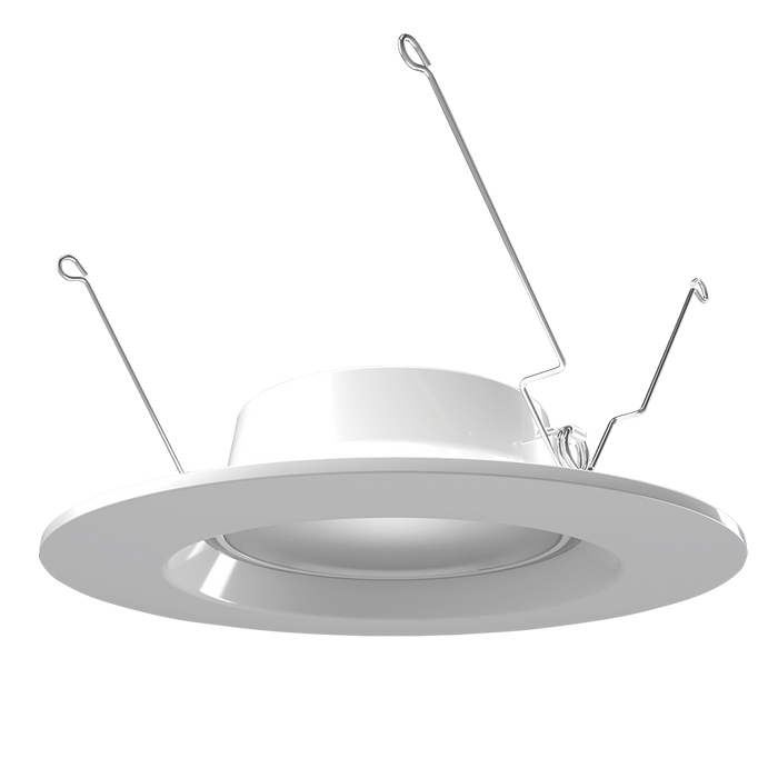 RAB 6 Inch Retrofit LED Downlight 9.5W CCT Selectable 2700K/3000K/3500K/4000K/5000K 120V Triac Smooth White With 5W Night Light (ECLPS6)