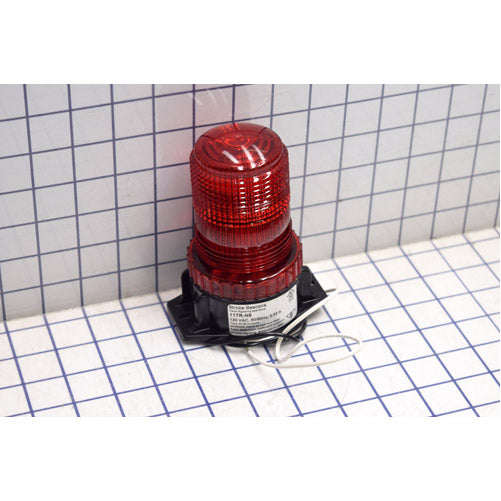 Edwards Signaling 117 Series Low Profile Strobe Shatter Resistant Polycarbonate Fresnel Lens Red Lens 120VAC (117R-N5)
