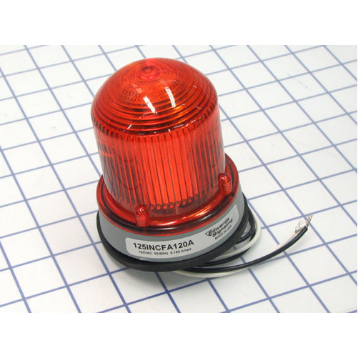 Edwards Signaling 125 Class Flashing Incandescent Beacon In A NEMA Type 4X Enclosure Panel Or Conduit Mounting (125INCFA120A)
