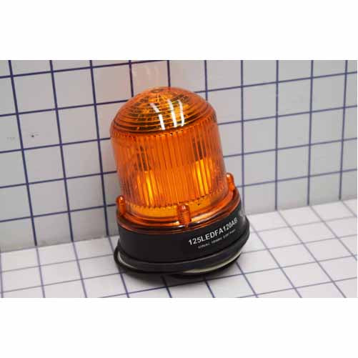 Edwards Signaling 125 Class Flashing LED Beacon In A NEMA Type 4X Enclosure Panel Or Conduit Mounting Protective Wire Guard Available (125LEDFA120AB)