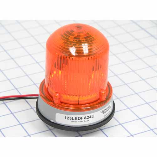 Edwards Signaling 125 Class Flashing LED Beacon In A NEMA Type 4X Enclosure Panel Or Conduit Mounting Protective Wire Guard Available (125LEDFA24D)