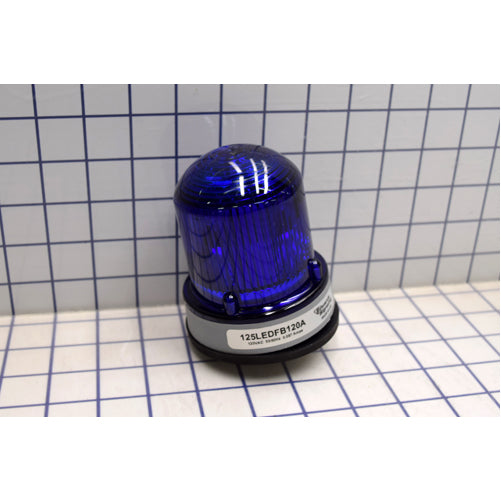 Edwards Signaling 125 Class Flashing LED Beacon In A NEMA Type 4X Enclosure Panel Or Conduit Mounting Protective Wire Guard Available (125LEDFB120A)