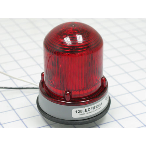Edwards Signaling 125 Class Flashing LED Beacon In A NEMA Type 4X Enclosure Panel Or Conduit Mounting Protective Wire Guard Available (125LEDFR120A)
