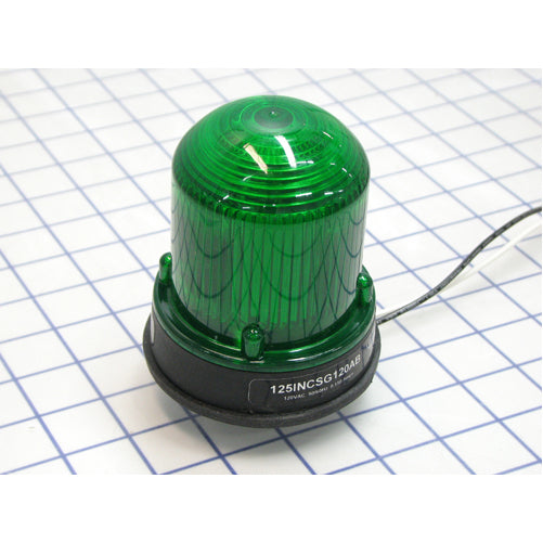 Edwards Signaling 125 Class Steady-On Incandescent Beacon In A NEMA Type 4X Enclosure Panel Or Conduit Mounting Protective Wire Guard Available Cat No 125GRD (125INCSG120AB)