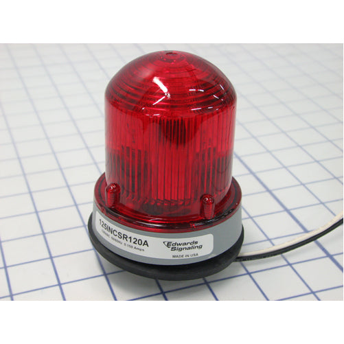 Edwards Signaling 125 Class Steady-On Incandescent Beacon In A NEMA Type 4X Enclosure Panel Or Conduit Mounting (125INCSR120A)