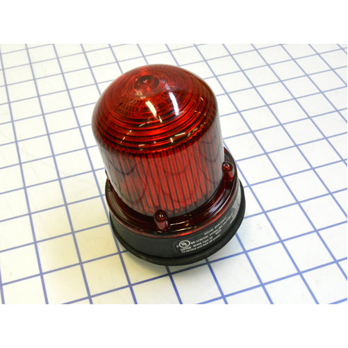 Edwards Signaling 125 Class Steady-On Incandescent Beacon In A NEMA Type 4X Enclosure Panel Or Conduit Mounting Protective Wire Guard Available Cat No 125GRD (125INCSR120AB)