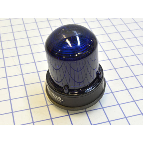 Edwards Signaling 125 Class Steady-On LED Beacon In A NEMA Type 4X Enclosure Panel Or Conduit Mounting Protective Wire Guard Available (125LEDSB120AB)