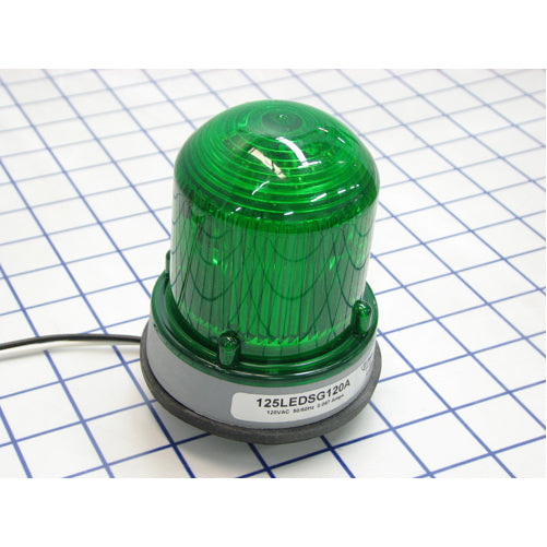 Edwards Signaling 125 Class Steady-On LED Beacon In A NEMA Type 4X Enclosure Panel Or Conduit Mounting Protective Wire Guard Available (125LEDSG120A)