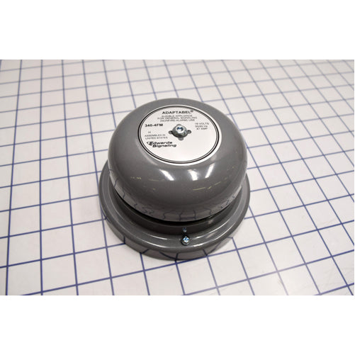 Edwards Signaling 4 Inch AC Vibrating Bell Can Be Used Inch Outdoor Applications With The Addition Of An Approved Box For The Application (340-4FM)