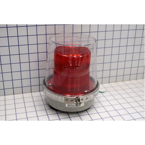 Edwards Signaling 49 Series Adaptabeacon Flashing Light With Protective Polycarbonate Dome (49R-R5)