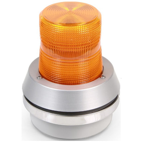 Edwards Signaling Edwards 51 Series Flashing Light With Base Mounted Horn Amber 12VDC 1A (51A-E1)