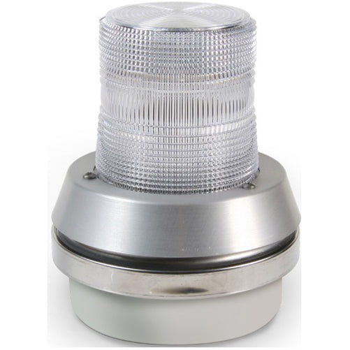 Edwards Signaling Edwards 51 Series Flashing Light With Base Mounted Horn Clear 12VDC 1.0A (51C-E1)