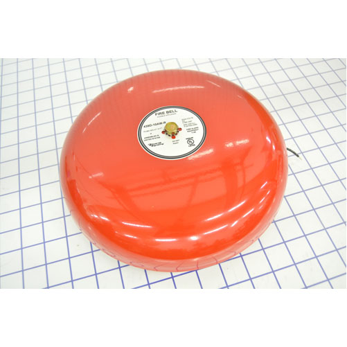 Edwards Signaling Fire Alarm Bell 10 Inch 250Mm Vibrating Diode 24VDC Red (439D-10AW-R)