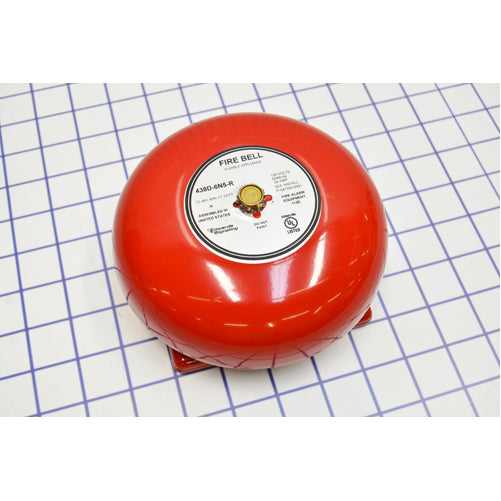 Edwards Signaling Fire Alarm Bell 6 Inch Vibrating Diode 120VAC Red (438D-6N5-R)