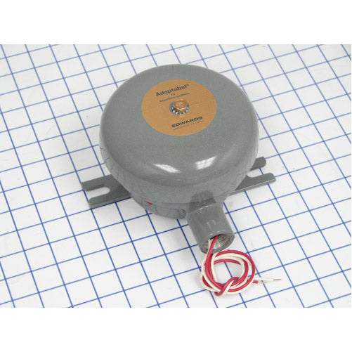 Edwards Signaling Bell, Bell, Continuous, 24V AC, 84 dB, Steel, Gray Edwards Signaling Bell, Bell, Continuous, 24V AC, 84 dB, Steel, Gray