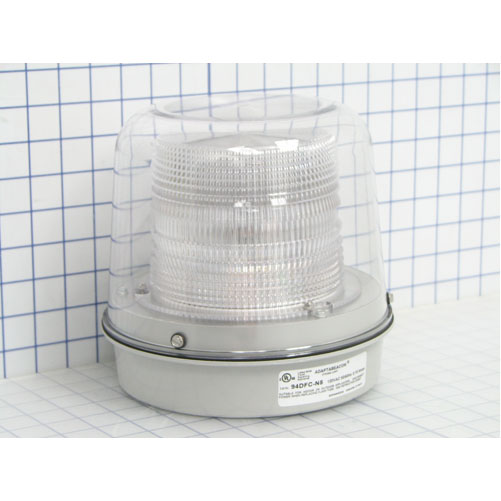 Edwards Signaling Heavy-Duty Double Flash Strobe Designed For Indoor And Outdoor Applications With Clear Dome Cover (94DFC-N5)