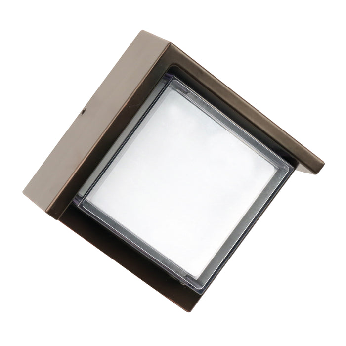 Feit Electric 5 Inch 8W Dusk To Dawn LED Wall Light Bronze (S5SQWM/830/DD/BZ)