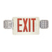 EIKO EXIT/EM-R-W Exit Sign Red With Emergency Light White Housing (11037)