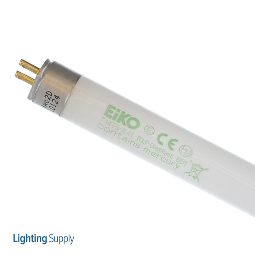 EIKO F14T5/841 2 Foot 14W 4100K Fluorescent T5 Tube 85 CRI G5 Base Non-Dimmable (81148)