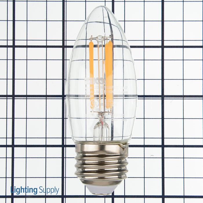 EIKO LED5WB11E26/FIL/827-DIM-G7 LED Advantage Filament B11 320 Degree 5W 500Lm Dimmable 80 CRI 2700K E26 120V Clear (09878)