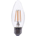 EIKO LED5WB11E26/FIL/827-DIM-G7 LED Advantage Filament B11 320 Degree 5W 500Lm Dimmable 80 CRI 2700K E26 120V Clear (09878)