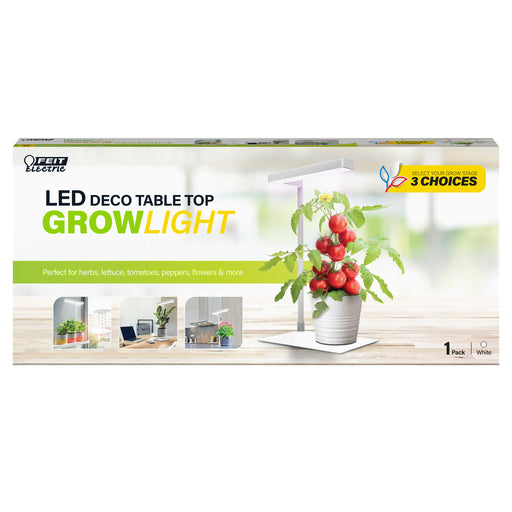 Feit Electric 17 Inch White Finish Tabletop LED Grow Light (GLP17/W/TABLE/14WLED)