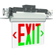 RAB Edgelit Exit 2-Face White Letters Mirror Panel White Housing (ELX-MP)