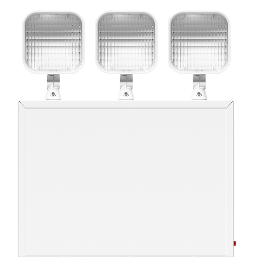 RAB New York Emergency Light 8-Total-Heads 3-Integral-Heads White Housing Emergency Remote Capacity (EM-3H5RNY)