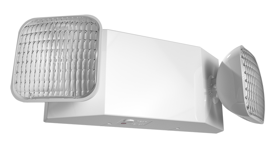 RAB Emergency Light 2-Head Emergency CEC White Housing (EM-CEC)