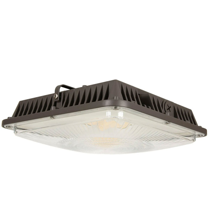 ESL Vision 30W/40W/60W Wattage Adjustable Canopy 3000K/4000K/5000K Adjustable Up To 7800Lm 3000K 120-277V Bronze Emergency Backup 1040Lm 90 Minutes Photocell (ESL-CP-3060W-43050-BZ-EM8-PC)