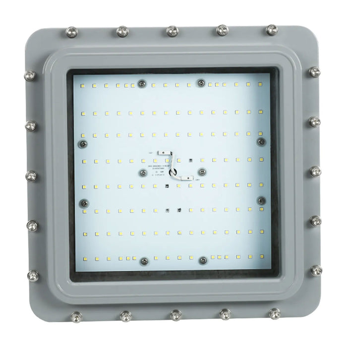 ESL Vision LED Hazardous Location Flood Light 100W 14000Lm 5000K 100-277V Input 120 Degree Beam Angle Grey Finish  (ESL-HZFL-L100W-150-120D)