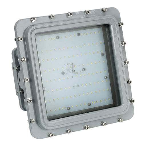 ESL Vision LED Hazardous Location Flood Light 80W 11200Lm 5000K 100-277V Input 120 Degree Beam Angle Grey Finish  (ESL-HZFL-S80W-150-120D)
