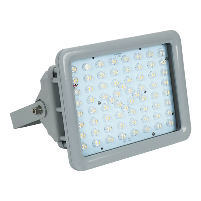 ESL Vision LED Hazardous Location Flood Light 80W 11200Lm 5000K 200-480V Input 120 Degree Beam Angle Grey Finish  (ESL-HZFL-M80W-250-HV-120D)