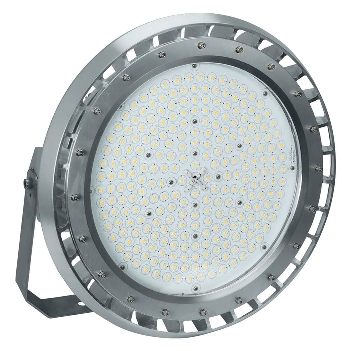 ESL Vision LED Hazardous Location Round High Bay 40W 5600Lm 5000K 100-277V Input 120 Degree Beam Angle Grey Finish  (ESL-HZRHB-S40W-250-120D)