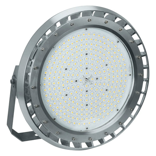 ESL Vision LED Hazardous Location Round High Bay 60W 8400Lm 5000K 200-480V Input 120 Degree Beam Angle Grey Finish  (ESL-HZRHB-M60W-250-HV-120D)