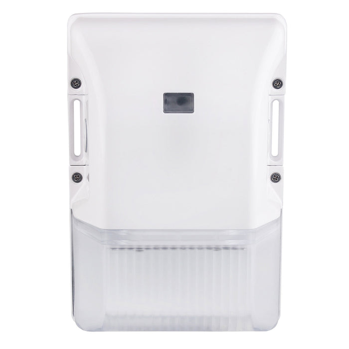 ESL Vision Mini Wall Pack 15W/20W/30W Wattage Adjustable 3000K/4000K/5000K Adjustable Up To 4200Lm 120-277V Input Photocell Sensor With Quick Disconnect White (ESL-MWP-1530W-13050-WH)
