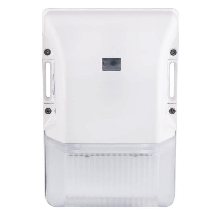 ESL Vision Mini Wall Pack 8W/12W/15W Wattage Adjustable 3000K/4000K/5000K Adjustable Up To 2100Lm 120-277V Input Photocell Sensor With Quick Disconnect White (ESL-MWP-0815W-13050-WH)