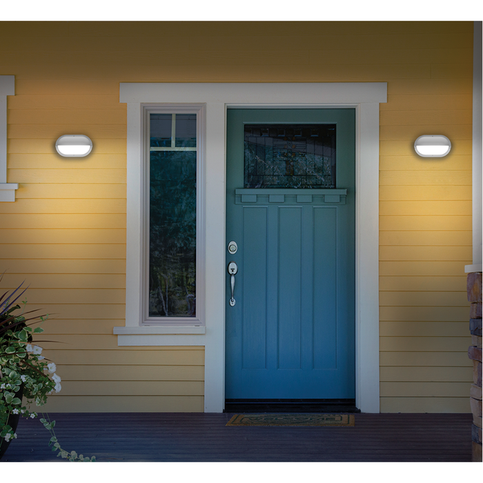 ETI COL-O-W-VS 10 Inch Outdoor Light Decorative Guard Oval White 80 CRI (90600508)